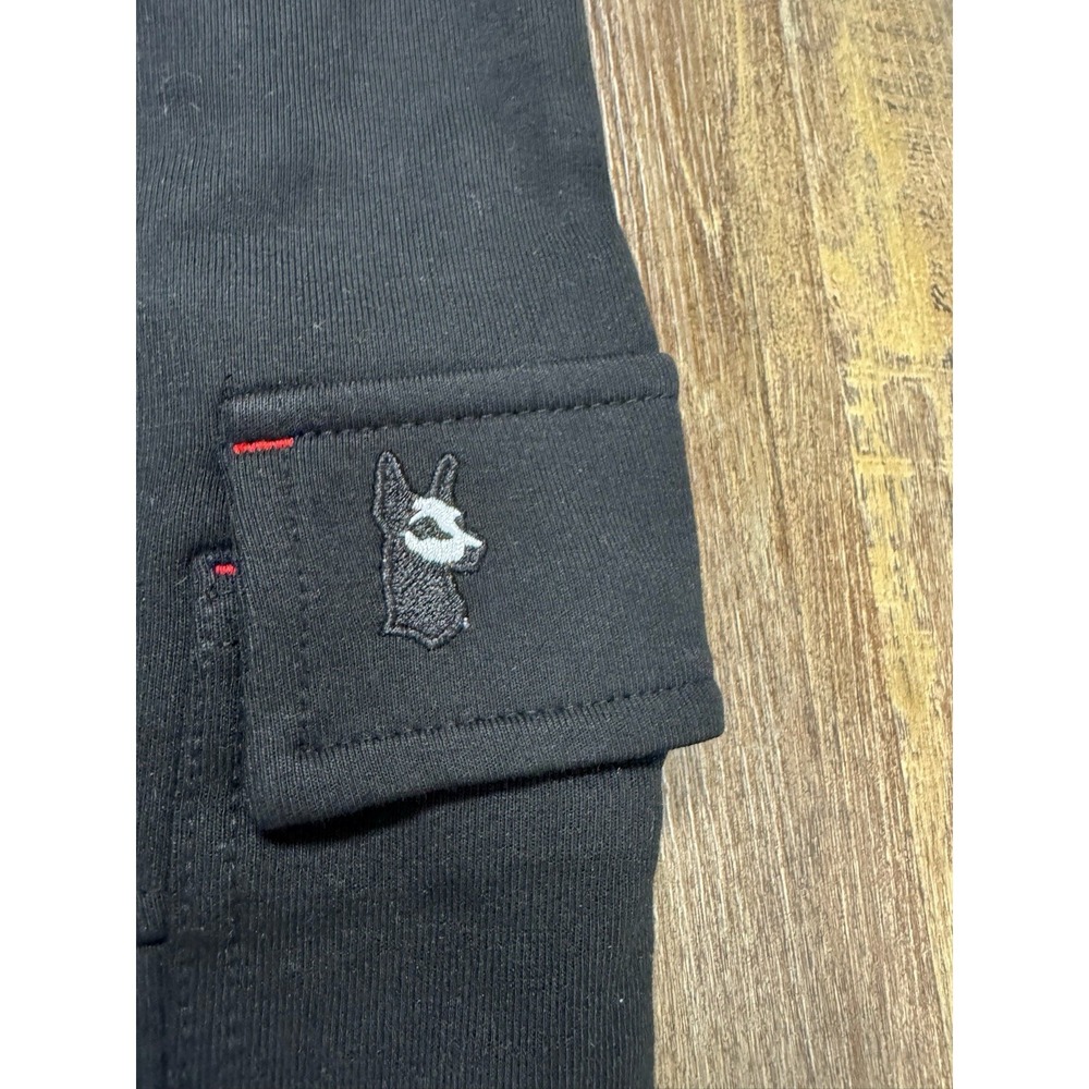 Makobi Solid Black Track Suit Set Jacket Pants Do… - image 4